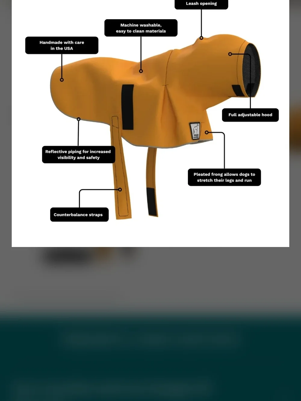 Voyagers K9 Apparel Raincoat